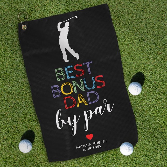 Best Bonus Dad By Par Golf Towel (Creator Uploaded)