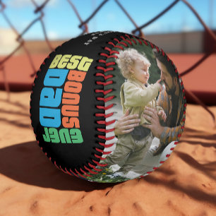 Best Bonus Dad Ever   Father's Day Photo  Baseball