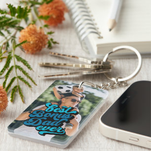Best Bonus Dad Ever   Fathers Day Photo Key Ring