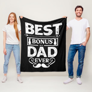 Best Bonus Dad Ever Fleece Blanket