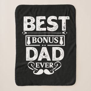 Best Bonus Dad Ever Sherpa Blanket