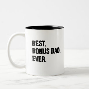 Best Bonus Dad Ever Two-Tone Coffee Mug