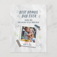 Best Bonus Dad Stepdad Custom Photo