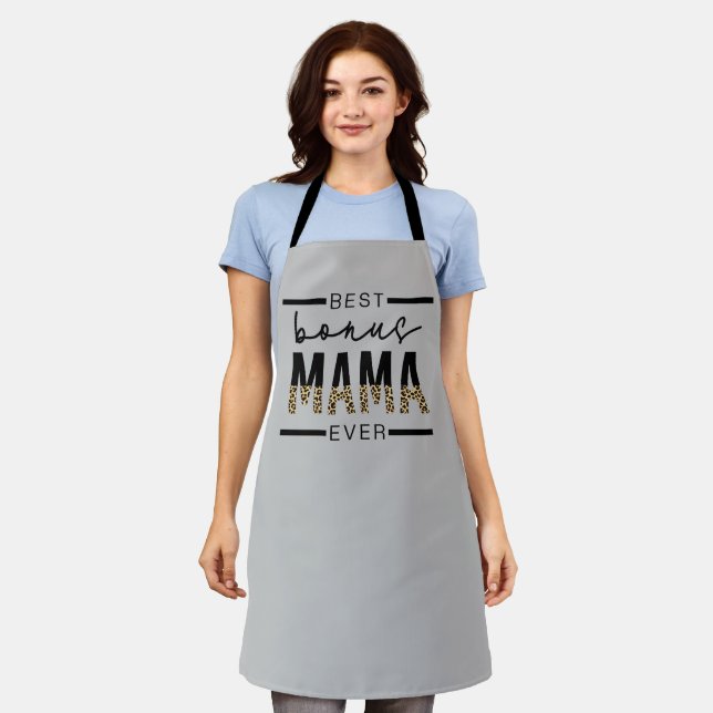 Best Bonus Mama Ever Gifts for Stepmom Apron (Worn)