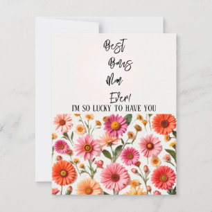 Best Bonus Mum Ever Mother's Day Card for Stepmom 