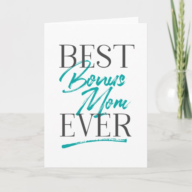 Best Bonus Mum Ever Stepmom Card (Front)
