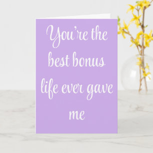 Best Bonus Mum Love Quote Heartfelt Card