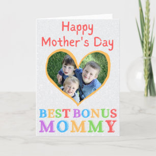 Best Bonus Mummy Mother's Day Photo Card