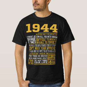 Best Born in 1944 Facts for Mens, Womens, Bday Gif T-Shirt