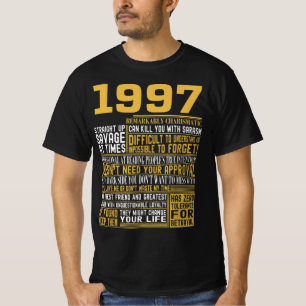 Best Born in 1997 Facts for Mens, Womens, Bday Gif T-Shirt