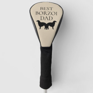 Best Borzoi Dad Golf Head Cover