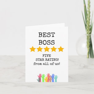 Best Boss, Appreciation Card