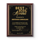 Best Boss Award Personalised Thank You Gift