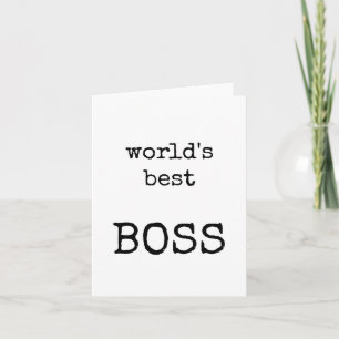 Best Boss, Boss Appreciation Card, Good Leader Card