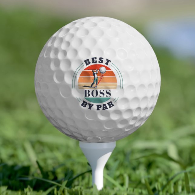 Best Boss By Par Custom Office Manager Retro Golf Balls (Best Boss By Par Custom Office Manager Retro Golf Balls)