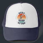 Best Boss By Par Custom Retro Golf Employer Trucker Hat<br><div class="desc">Best Boss By Par design you can customise for the recipient of this cute golf theme design. Perfect gift for Boss Day or any special occasion. 

The text "BOSS" can be customised with any moniker by clicking the "Personalise" button above.</div>