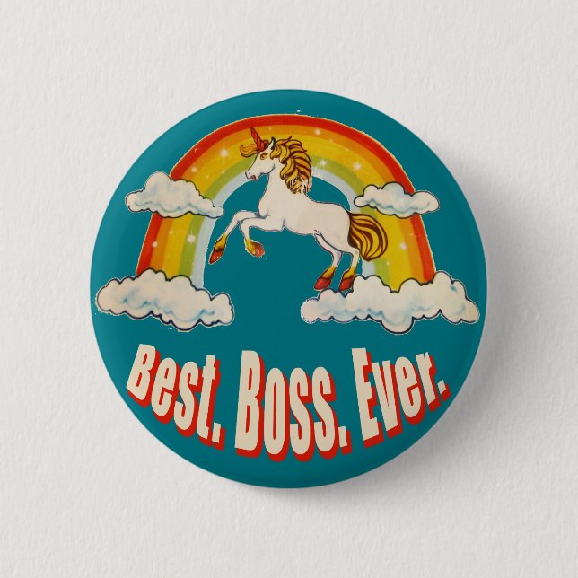 Best Boss Ever 6 Cm Round Badge (Front)