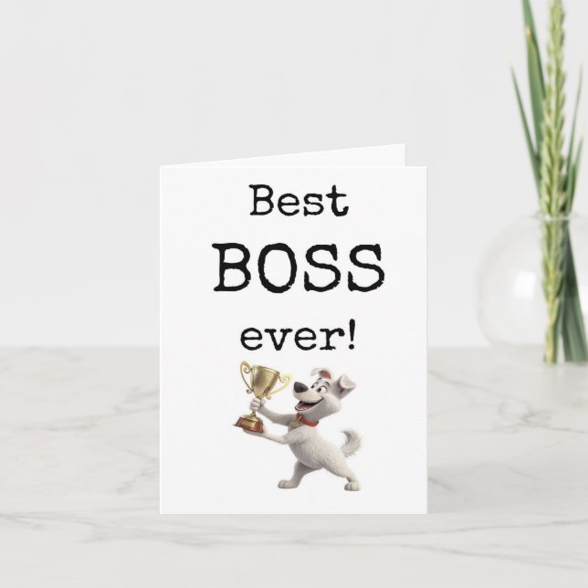 Best Boss Ever, Appreciation Card (Front)