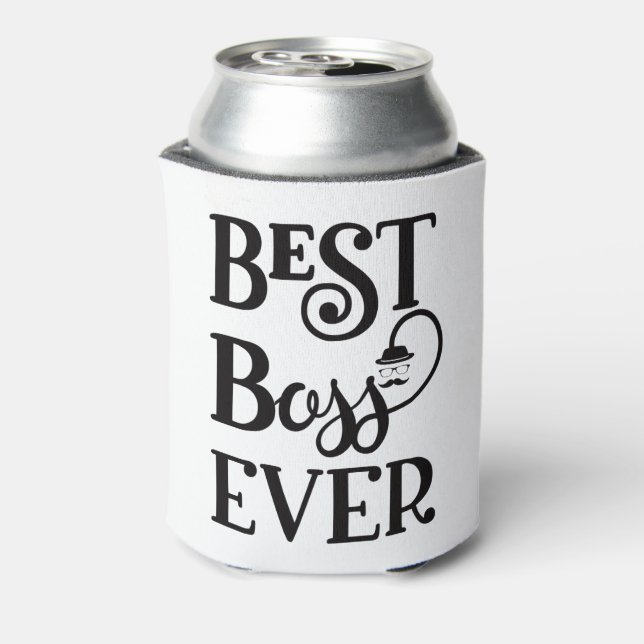Best Boss Ever Can Cooler (Can Back)