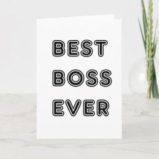 Best Boss Ever Card