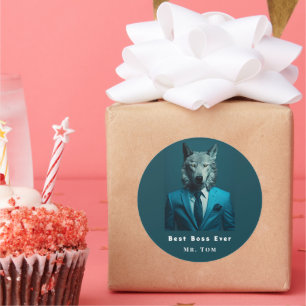 Best Boss Ever Classic Round Sticker