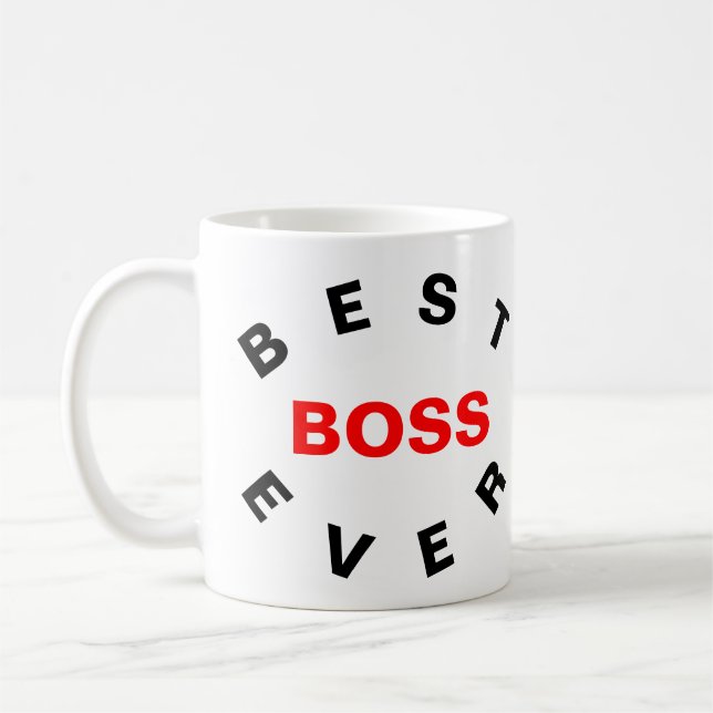 Best Boss Ever Coffee Mug (Left)
