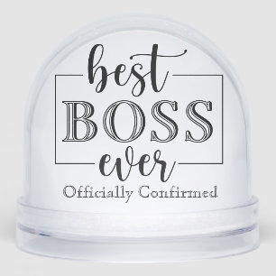 Best Boss Ever Entrepreneurs Picture Leadership Snowglobe