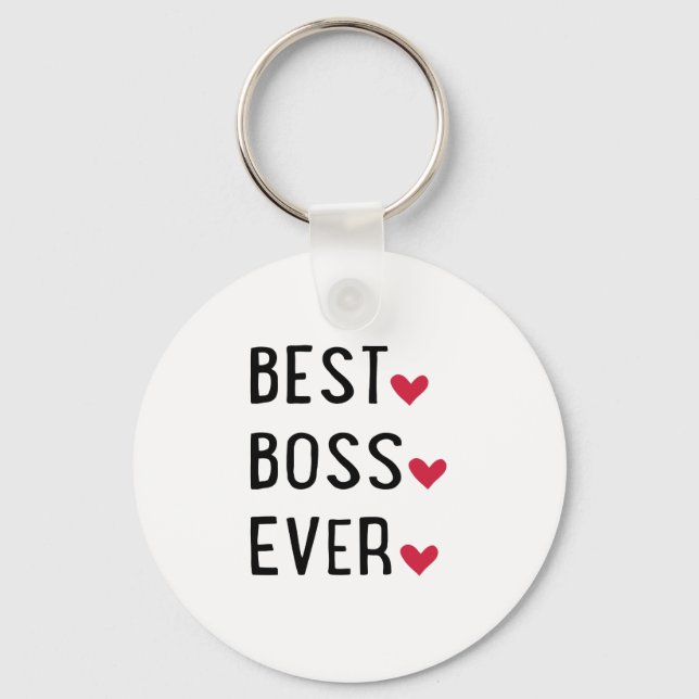 Best Boss ever Key Ring (Front)