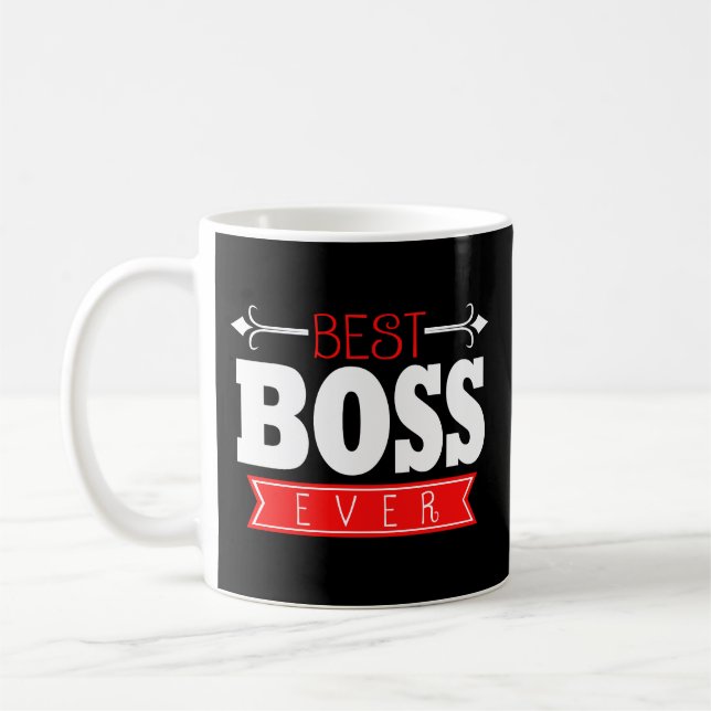 Best Boss Ever Manager Leader Coffee Mug Coworker (Left)