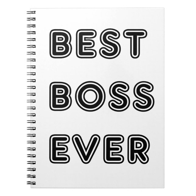 Best Boss Ever Notebook (Front)