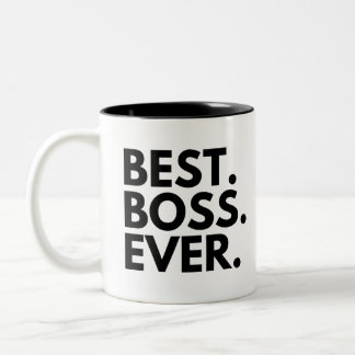 BEST BOSS EVER Personalised  Two-Tone Coffee Mug