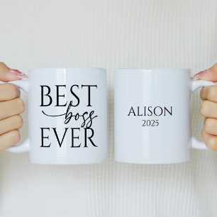 Best Boss Ever Personalized Coffee Mug