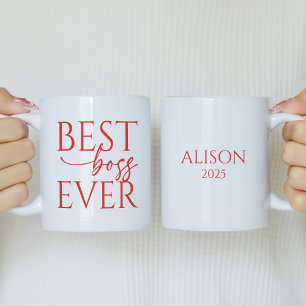 Best Boss Ever Personalized Coffee Mug