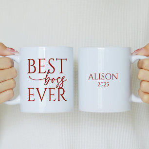 Best Boss Ever Personalized Coffee Mug
