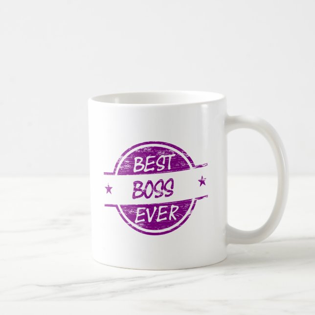 Best Boss Ever Purple Coffee Mug (Right)