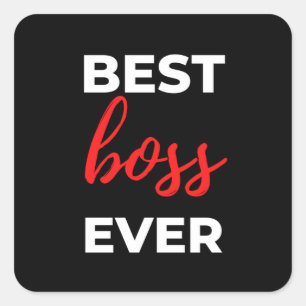 Best Boss Ever Square Sticker