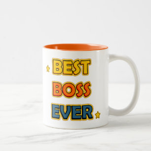 Best Boss ever Tweekleurige Koffiemok Two-Tone Coffee Mug
