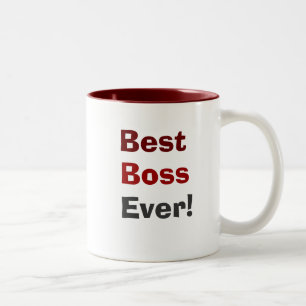 Best Boss Ever! Two-Tone Coffee Mug