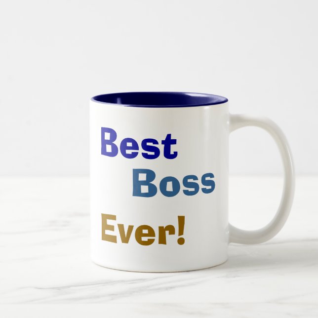 Best , Boss, Ever! Two-Tone Coffee Mug (Right)