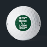 Best Boss Gift Golf Balls<br><div class="desc">Amusing Best Boss quote for boss golfer.</div>