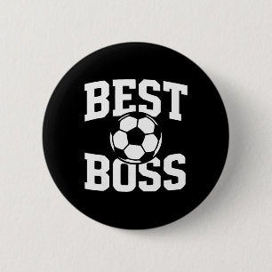Best Boss Soccer Coach Team Leader Manager 6 Cm Round Badge