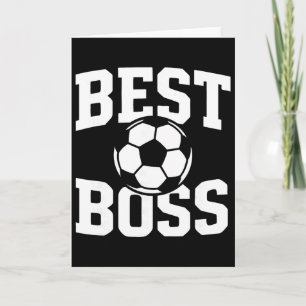 Best Boss Soccer Coach Team Leader Manager Card