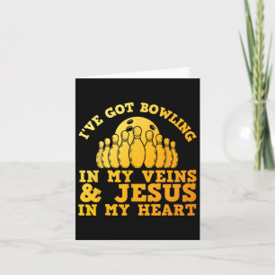 Best Bowling Design For Men Women Jesus Christian Card