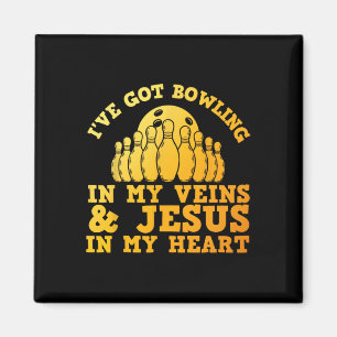Best Bowling Design For Men Women Jesus Christian Magnet