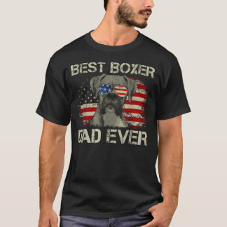 Best Boxer Dad Ever Dog Lover American T-Shirt