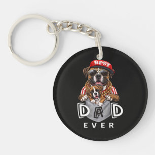 Best Boxer Dad Ever Key Ring