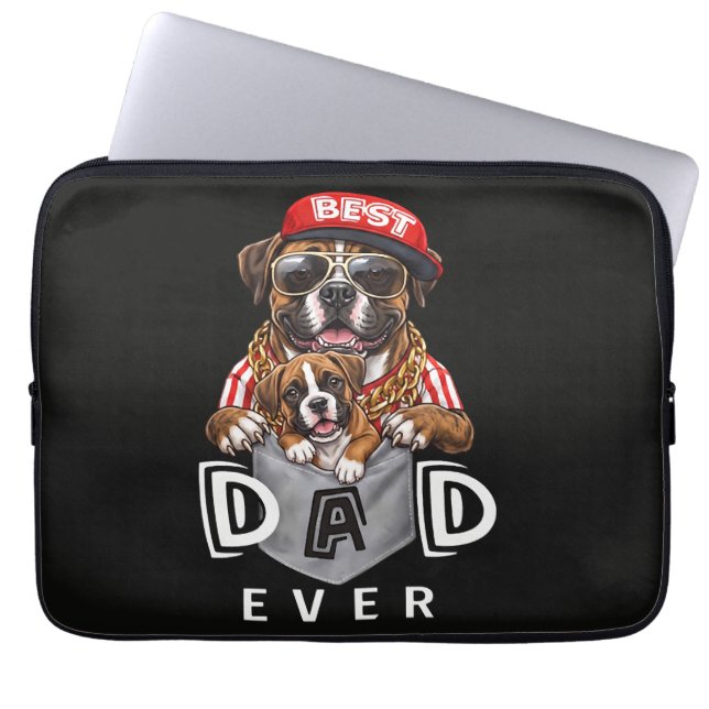 Best Boxer Dad Ever Laptop Sleeve (Front)