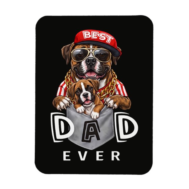 Best Boxer Dad Ever Magnet (Vertical)