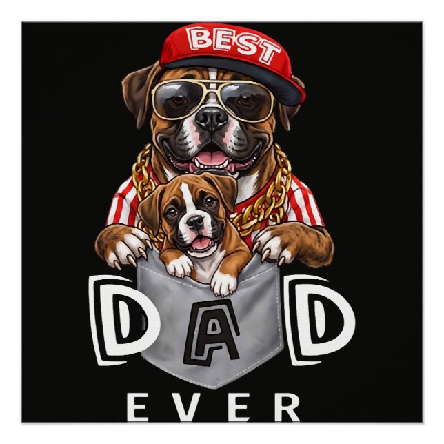 Best Boxer Dad Ever Poster (Front)