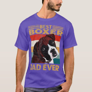 best boxer dad ever vintage boxer dog dad gifts T-Shirt